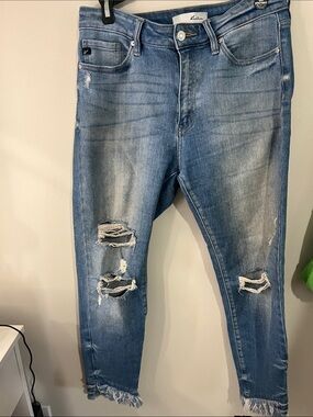 KanCan Light Blue Distressed Slim Jeans